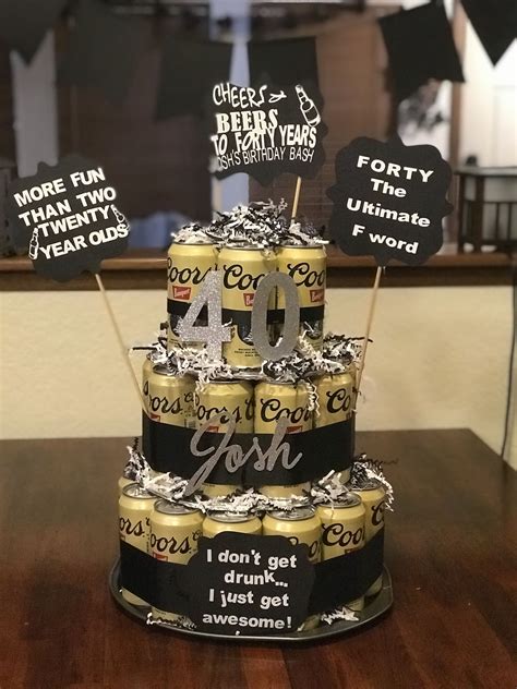 40th birthday party ideas for men - Google Search | Husband 40th birthday, Birthday beer cake ...