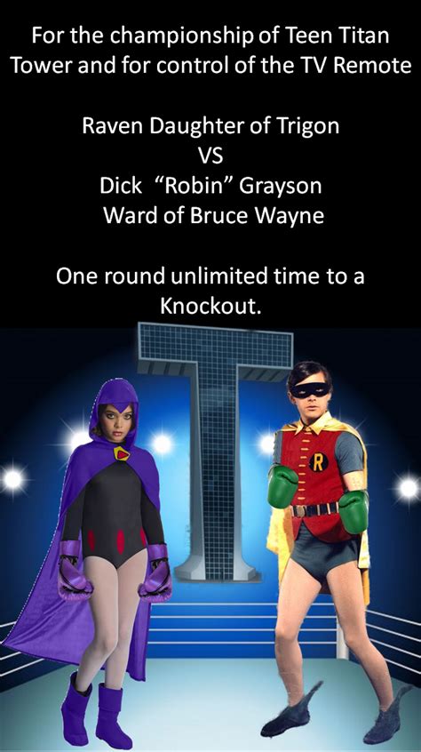 Raven Vs Robin Poster by bootlegr on DeviantArt