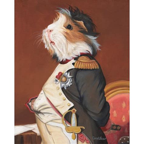 Guinea Pig Wall Art Print “Napoleon” – Old World Pet Portraits