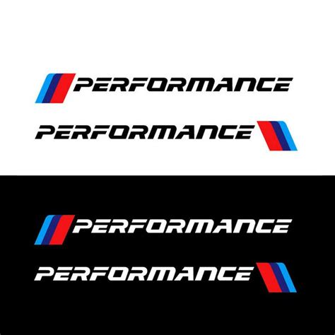 2pcs M Performance Car Front Bumper Stickers Sport Graphics Decal fit ...