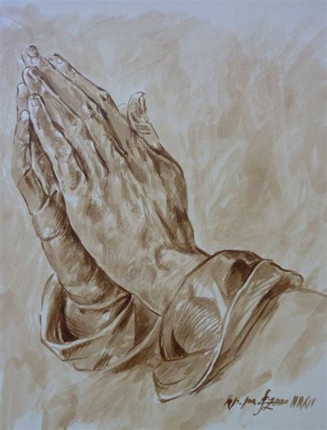 Praying hands Painting by Sergio Zamorano | Saatchi Art