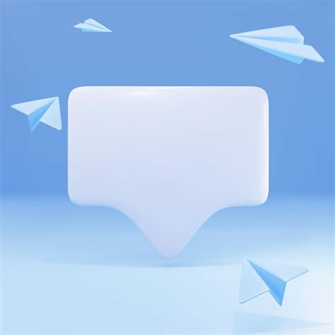 Premium Vector | 3d speech bubble message and planes