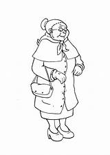 Coloring Page grandmother  Free Printables Img 23120 sketch template