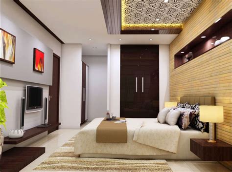 Master bedroom interior design 3d drawing details dwg file - Cadbull