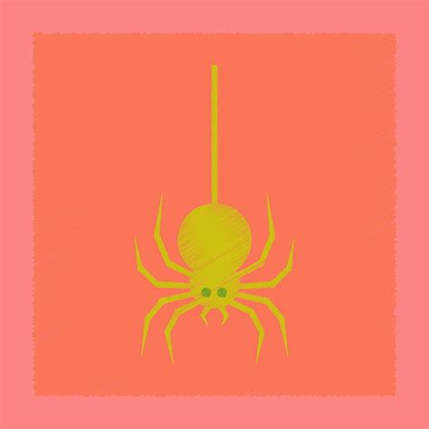 Flat shading style icon halloween spider vector ai eps | UIDownload