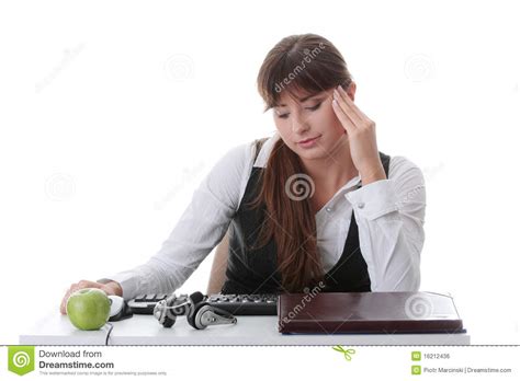 Teenage Girl Studying at the Desk Stock Photo - Image of frustration, elearning: 16212436