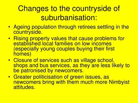 PPT - The Characteristics, Causes and Effects of Suburbanisation PowerPoint Presentation - ID ...