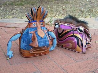 Bag creatures | Creatures made out of recycled bags and belt… | Hil | Flickr