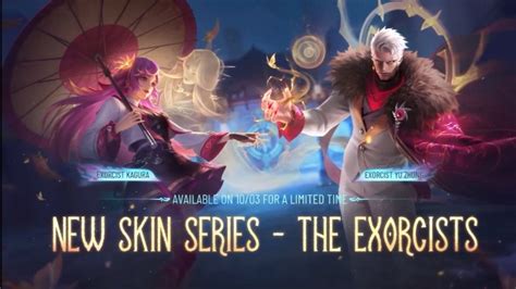 Mobile Legends The Exorcists Skin Series Preview - Sneak Peeks on New Kagura and Yu Zhong skins ...