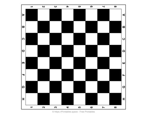 Free Printable Chess Board. Paper Chess Set - Free Printables