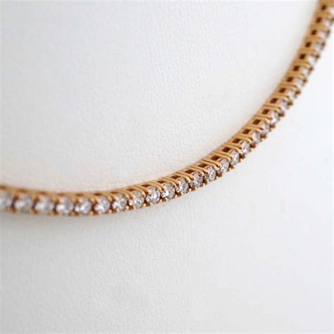 14k Diamond White Gold Tennis Chain - Grimal Jewelry