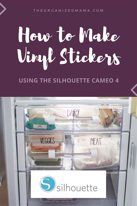 How To Make Vinyl Stickers Using The Silhouette Cameo 4 | Silhouette cameo projects vinyl ...