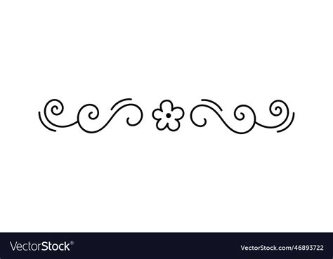 Flowers border ornament Royalty Free Vector Image