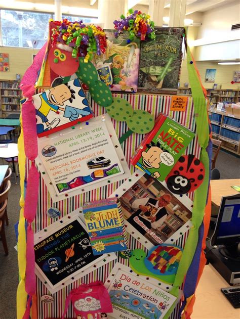 National Library Week is coming up! | Library week activities, Library week, Library displays