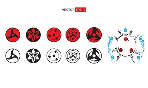 sharingan uchiha clan 22102220 Vector Art at Vecteezy