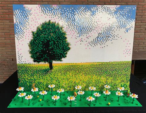 LEGO Mosaic: Landscape | by hd_lego Lego Wall Art, Lego Art, Lego ...