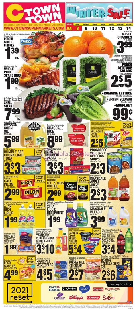 C-Town Supermarkets Weekly ad valid from 01/08/2021 to 01/14/2021 - MallsCenters