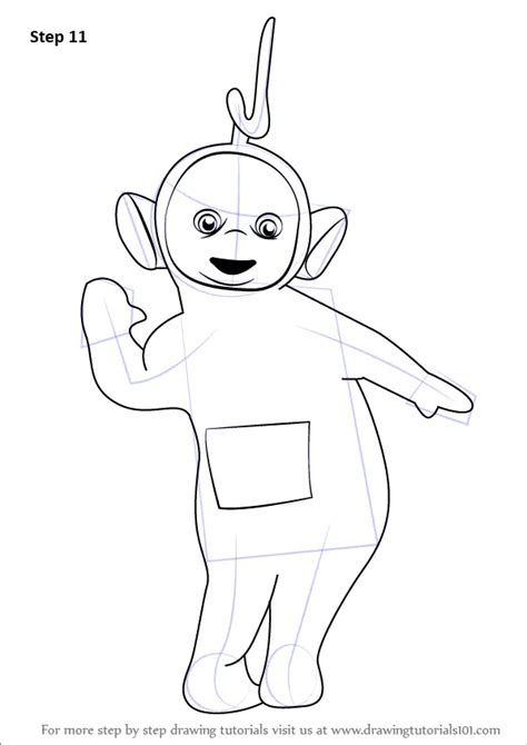 Learn How to Draw Laa-Laa from Teletubbies (Teletubbies) Step by Step : Drawing Tutorials