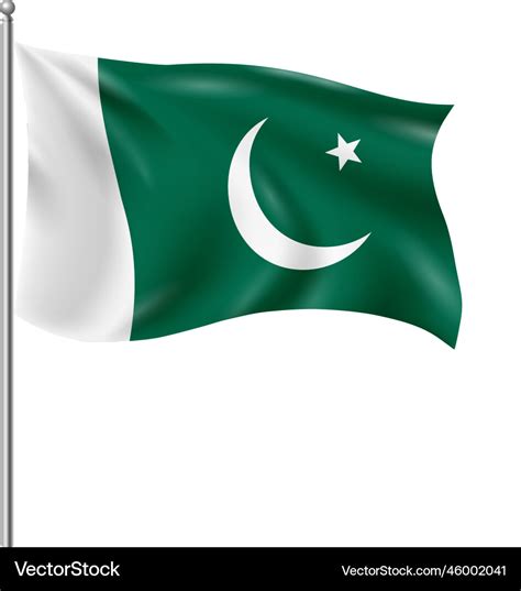 Pakistan national flag composition Royalty Free Vector Image