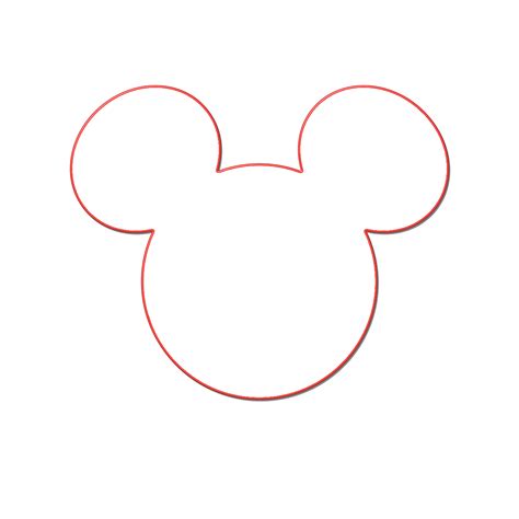 Mickey Mouse Ears Outline - ClipArt Best