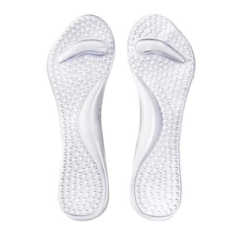 Transparent Silicone Insoles High Heels Foot Cushion Arch Support Shoes ...