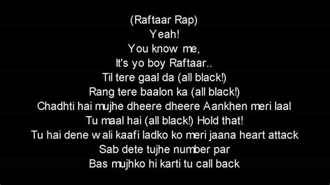 All Black Full Song LYRICS - YouTube