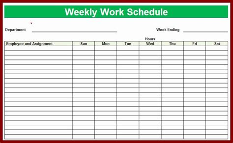 Free Monthly Schedule Template Elegant Free Printable Employee Schedule ...