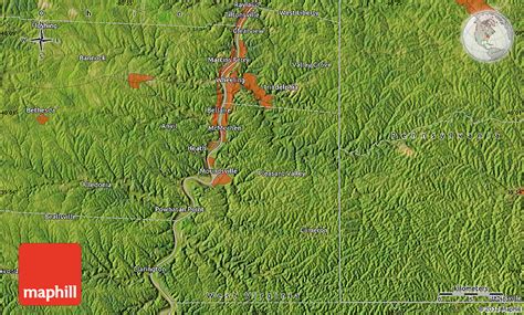 Satellite Map of Pleasant Valley