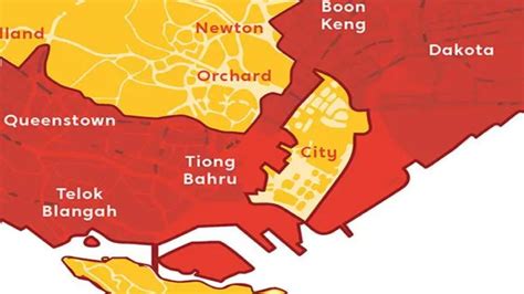 Singapore District Map Defining The Ccr Rcr And Ocr By The Districts ...