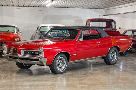 1966 Pontiac Lemans/Tempest Red Convertible, GTO Options Added, Black ...