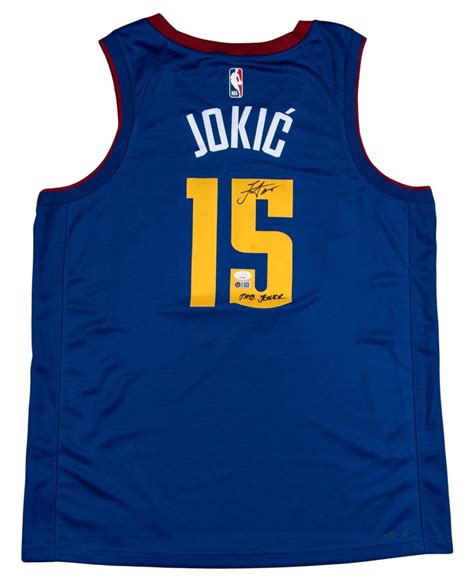 Nikola Jokic Signed Nuggets Jersey Inscribed "The Joker" (JSA & Jokic ...