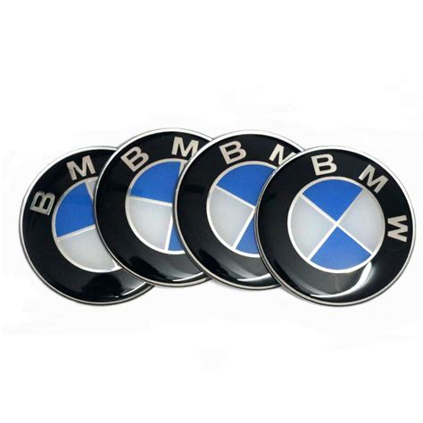 BMW emblem stickers blå dekal till bilen 4 storlekar: 65, 67, 72, 78 mm