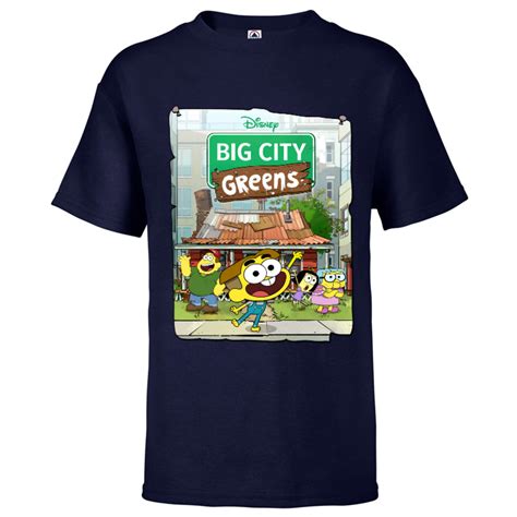 Disney Big City Greens Poster Cricket and Family - Short Sleeve T-Shirt for Kids -Customized ...