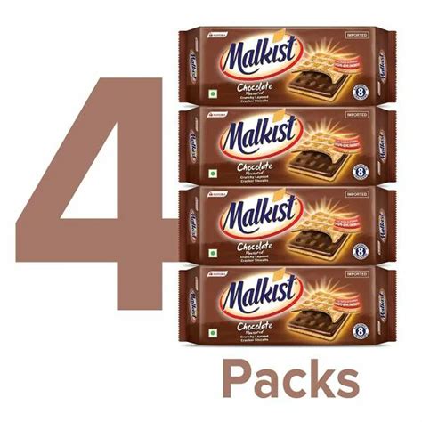 Malkist Chocolate Flavoured Cracker Biscuits (family pack) - 144g (Pack ...