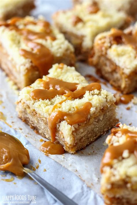 Caramel Apple Crumb Bars Recipe - Happy Foods Tube