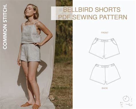 Bellbird Shorts Digital Sewing Pattern | Etsy Australia