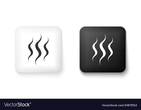 Black and white steam icon isolated Royalty Free Vector