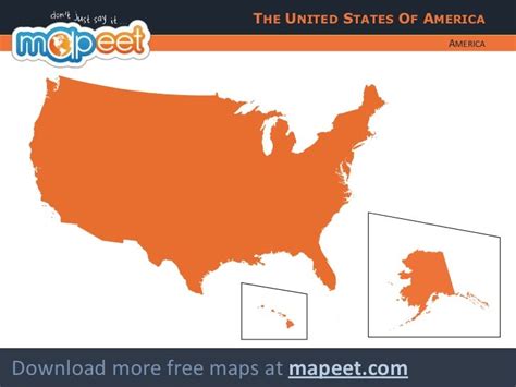 Free editable map of the USA