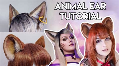 realistic looking animal ears tutorial | Cat cosplay, Animal ears, Cosplay diy