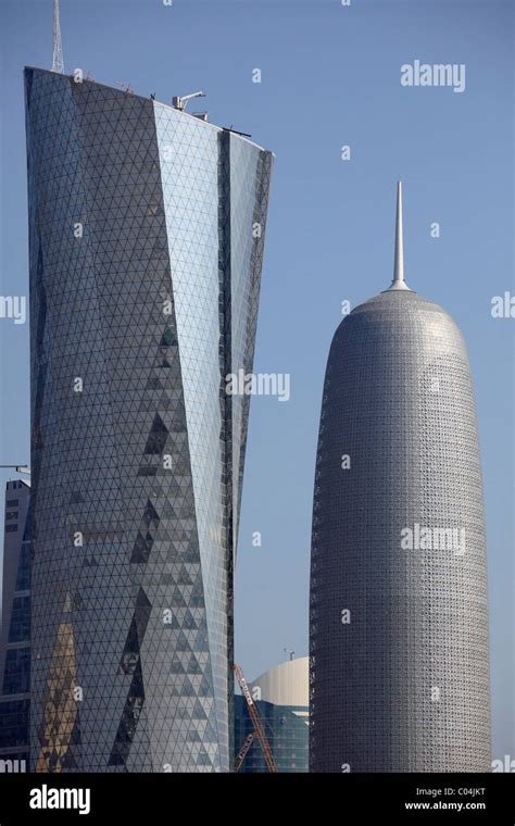 Qatar, Doha, skyscrapers Stock Photo - Alamy