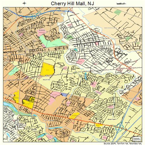 Cherry Hill Mall New Jersey Street Map 3412385