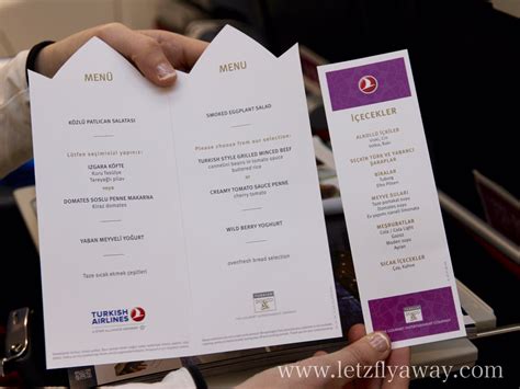 Turkish Airlines Food Menu Economy 2025 - Dredi Ginelle