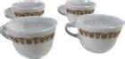 Pyrex Butterfly Gold Cups Corning USA Milk Glass Coffee Mugs Vintage ...