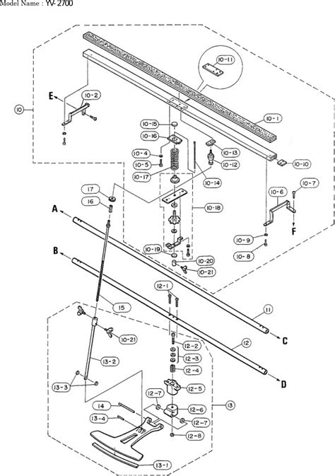 Yamaha PARTS YV 2700 Diagram