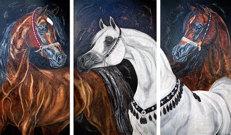 GALLERY - Arabian Horse Paintings by Kerstin Tschech