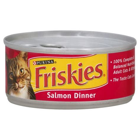 Friskies Wet Classic Pate Salmon Dinner Cat Food 5.5 oz. Can