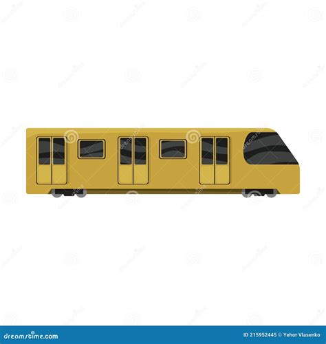 Subway Train Cartoon Vector Icon.Cartoon Vector Illustration Cargo ...