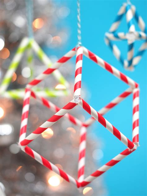 The Tiny Funnel: Paper Straw Ornaments (Geometric Shapes)