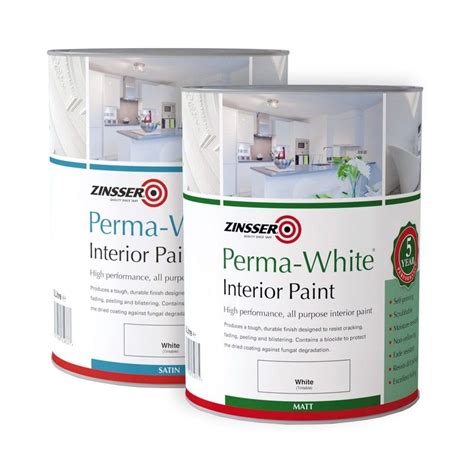 Zinsser Perma White Interior Anti Mould Paint | 4,000+ Colours | White interior, White interior ...