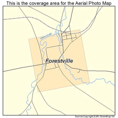 Aerial Photography Map of Forestville, NY New York